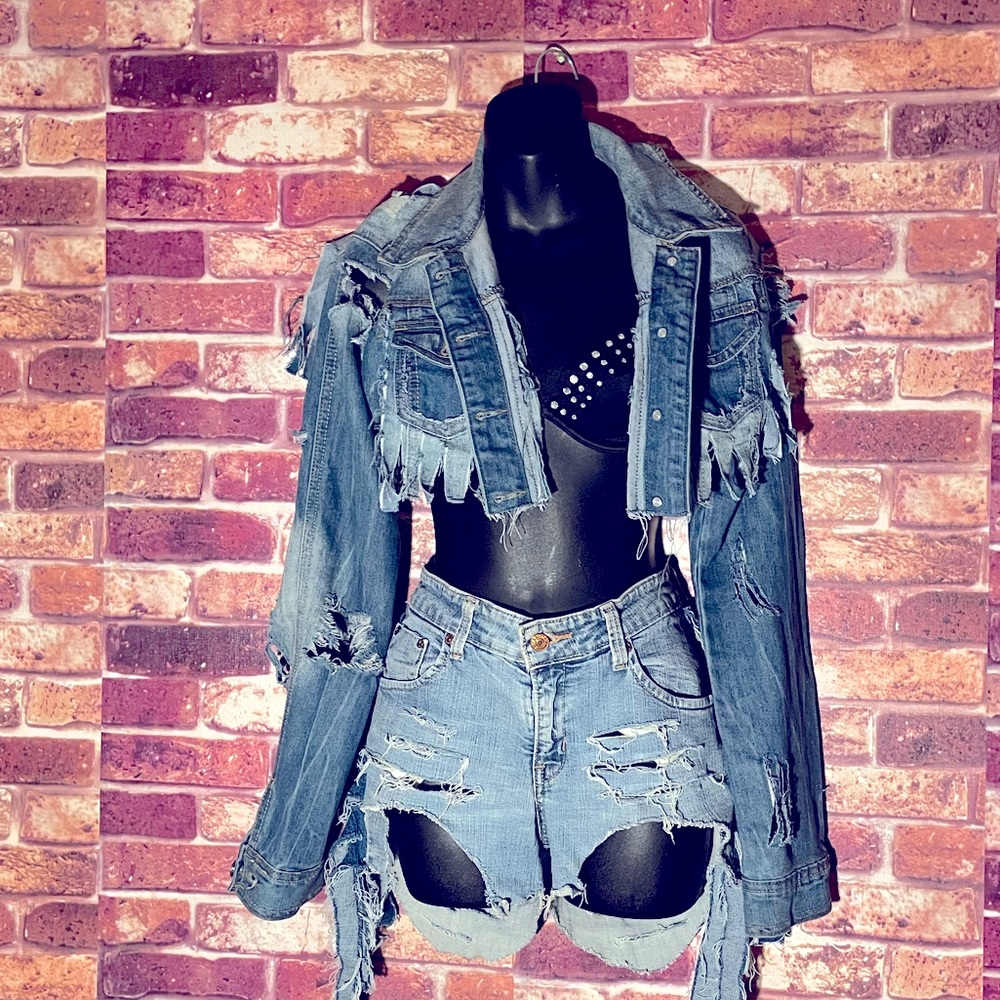iCandy Custom Jean Short Set 2 piece